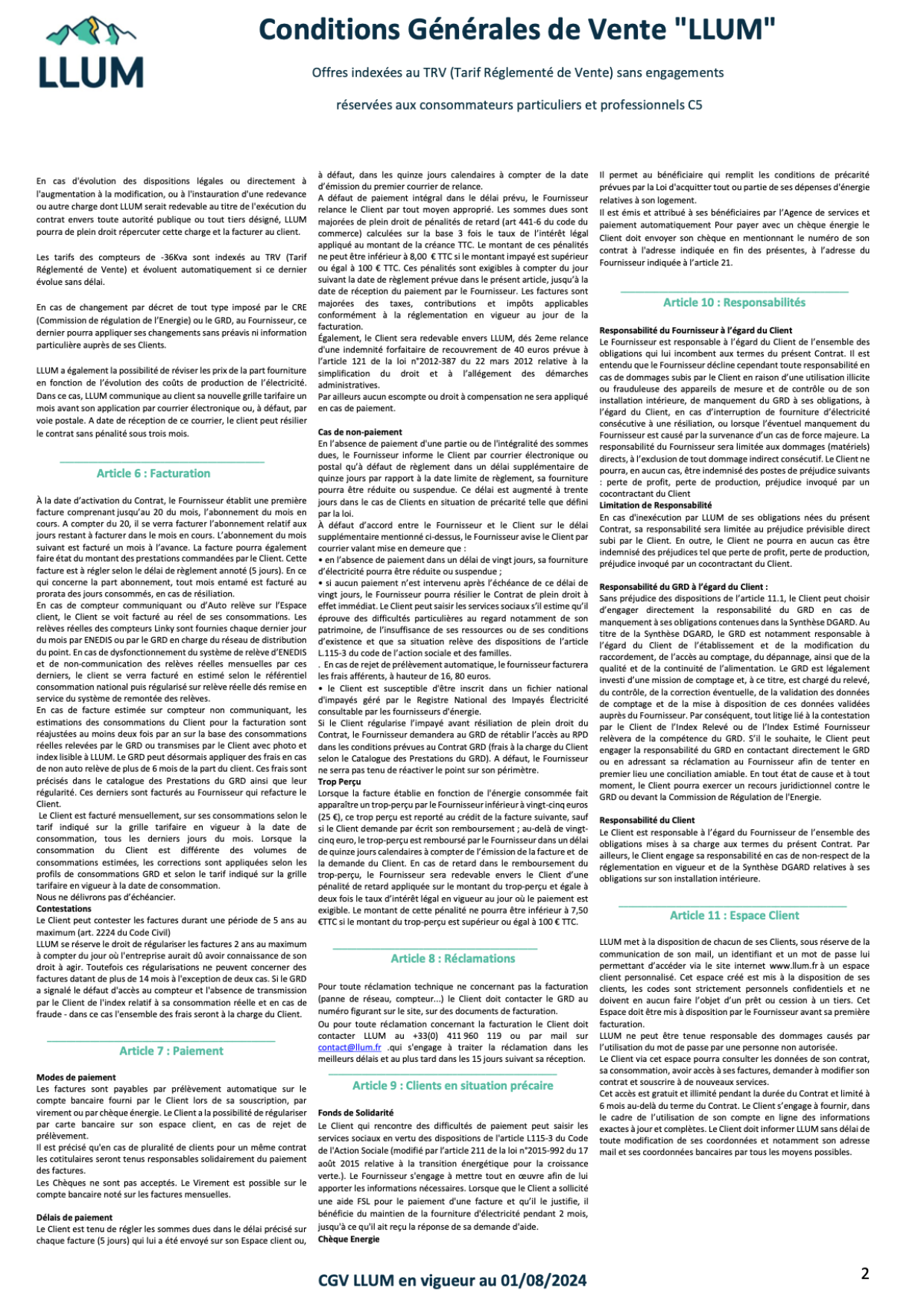 CGV LLUM - Aout 2024 (TRV) - SE - Page 2